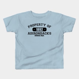 Property of Adirondacks Athletic Dept. w/ 46 Back for Light Shirts Kids T-Shirt